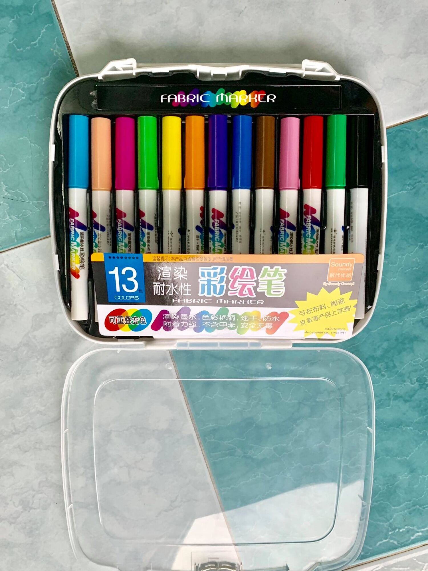 Bút Vẽ Lên Vải Colokit FMC002 Túi 12 Màu #7 Bút Vẽ Lên Vải Colokit FMC002 Túi 12 Màu