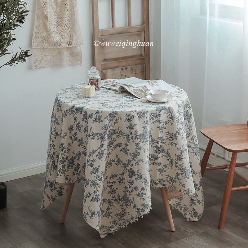 Thảm picnic, khăn trải bàn hoa văn vintage -may.decor-