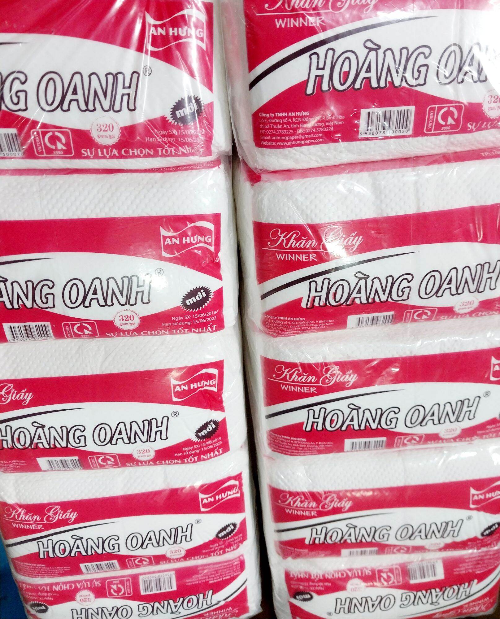 Giấy ăn hoàng oanh 450 tờ đôi.