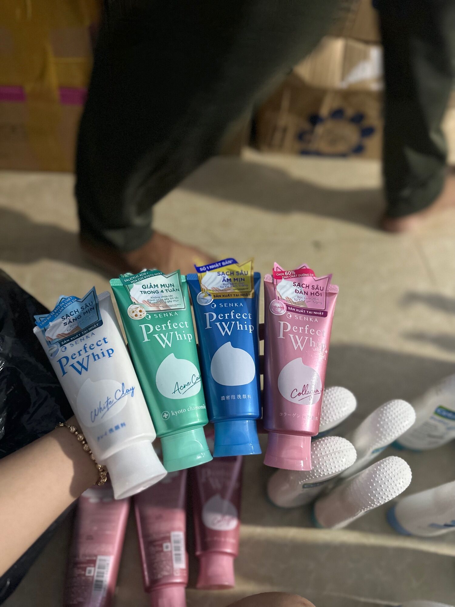 Sữa rửa mặt senka perfect whip tạo bọt 120g