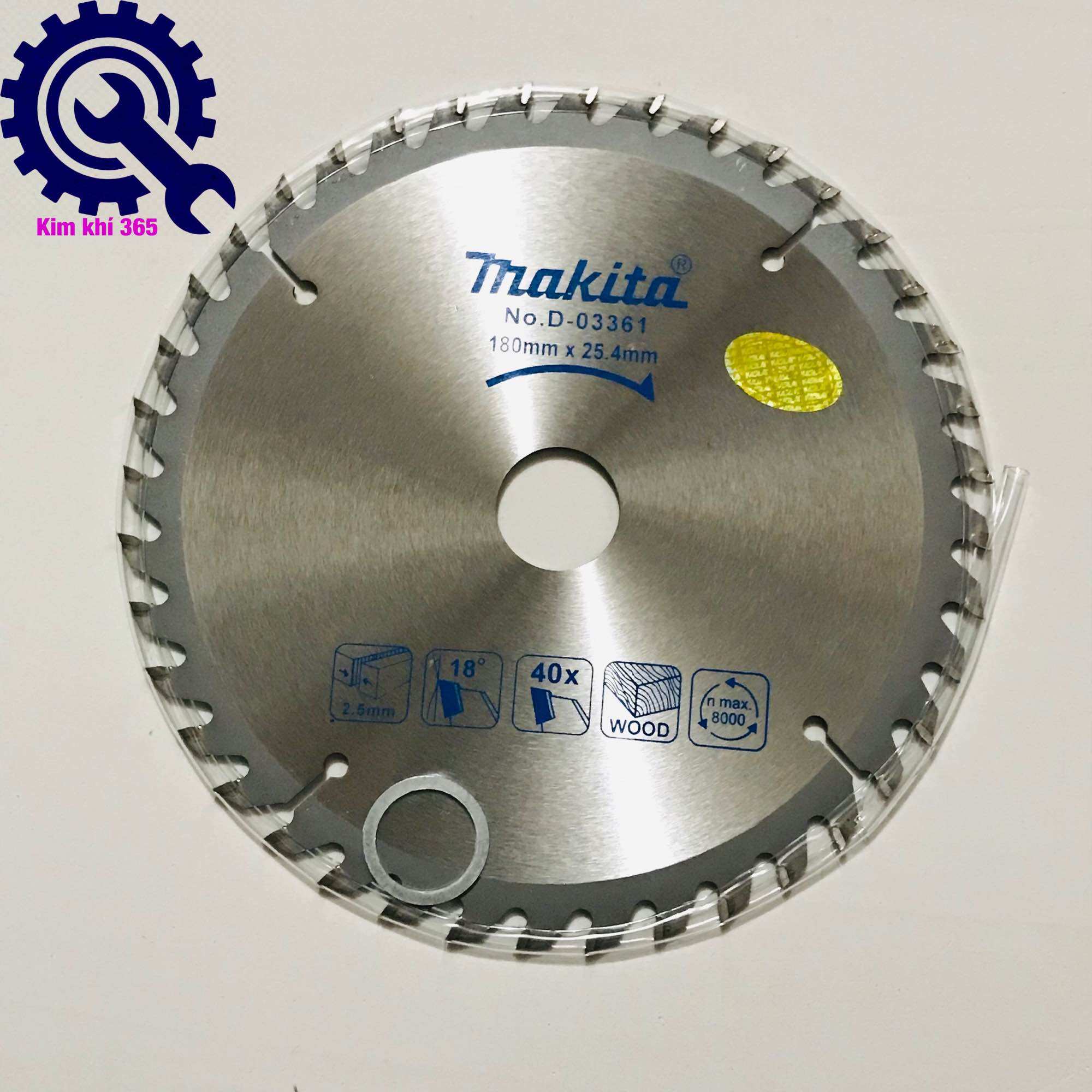 Lưỡi cưa, cắt gỗ Makita 180mm( 40 răng và 60 răng)