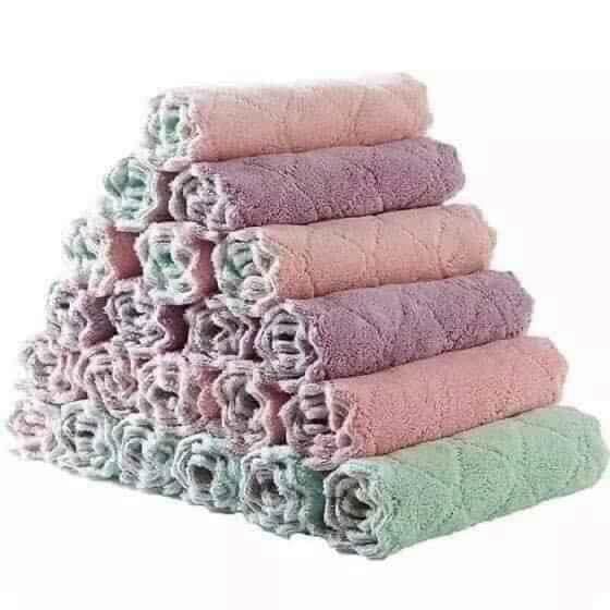 Set 10 khăn lau zic zac đa năng cho căn bếp