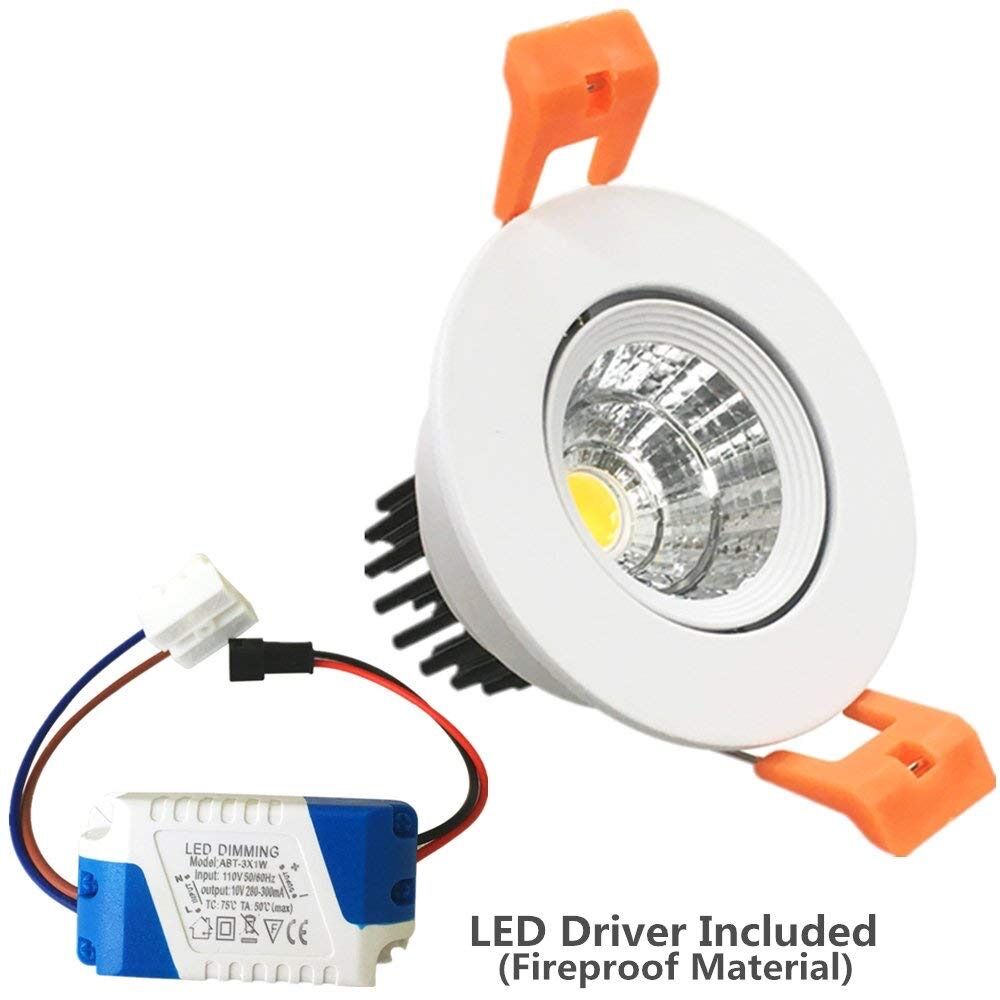 Kopri. đèn led âm trần 3w loại tốt. đèn led cob 3w kopri. đèn mắt ếch 3w. khoét lổ phi 60mm. kopri