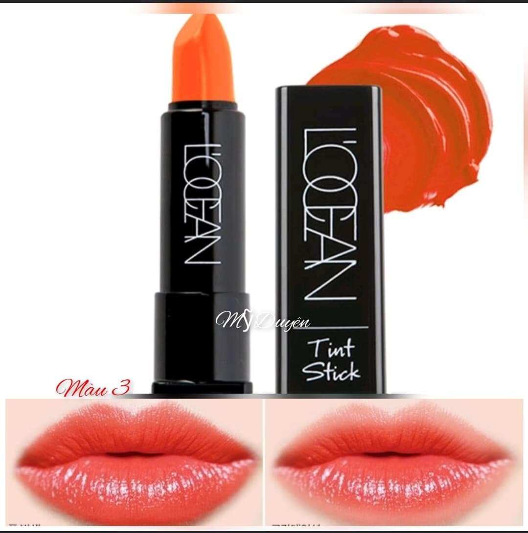 Son dưỡng môi Locean lâu trôi,bền màu Hàn Quốc Chính Hãng màu 3 Cam san hô