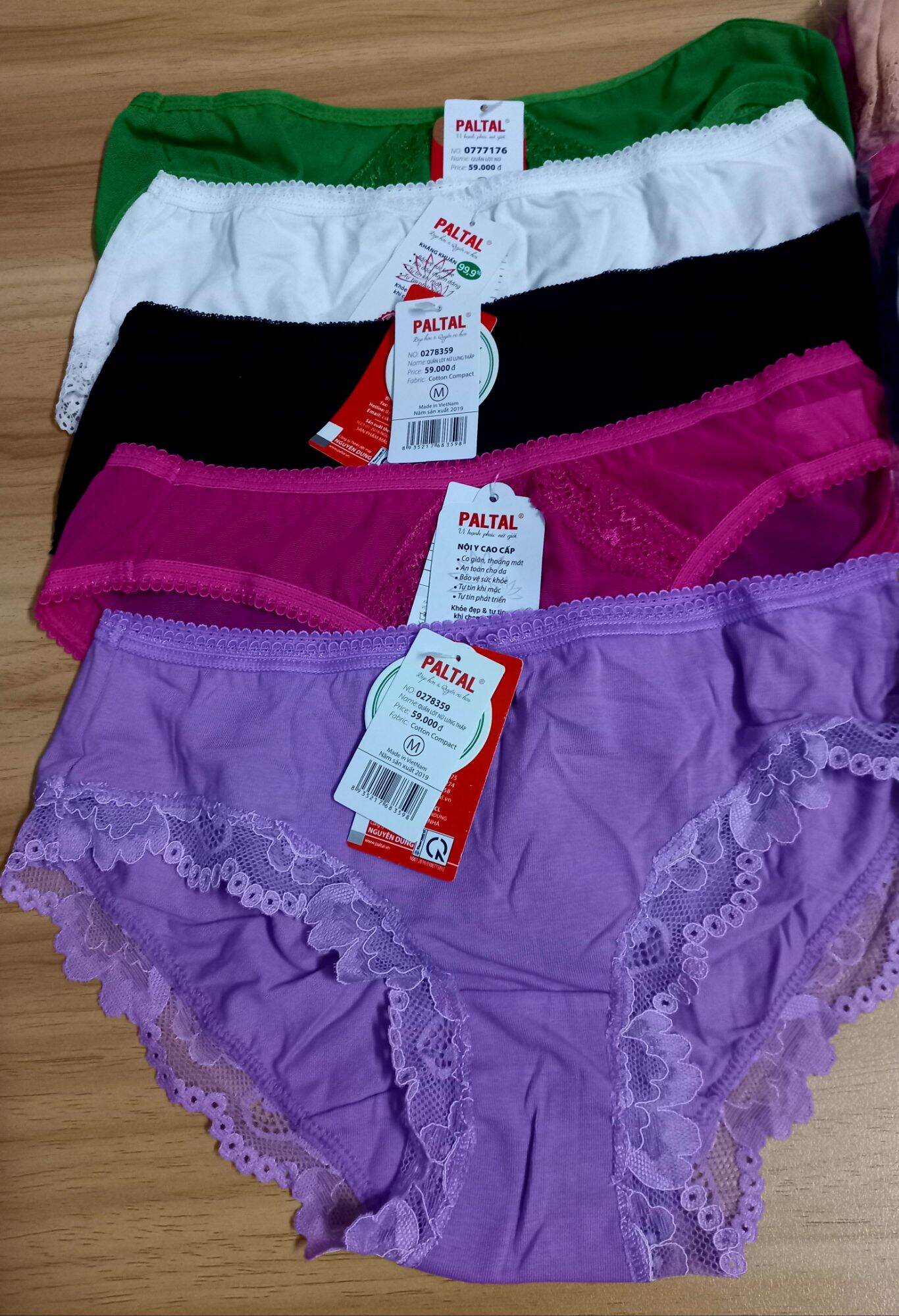 Combo 5 quần lót Paltal đủ màu seri M