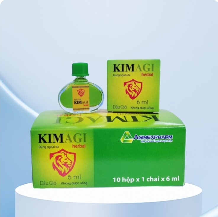 Dầu gió kimagi - hộp 1 chai 6 ml - gợi nhớ mùi hương dầu gió kim .