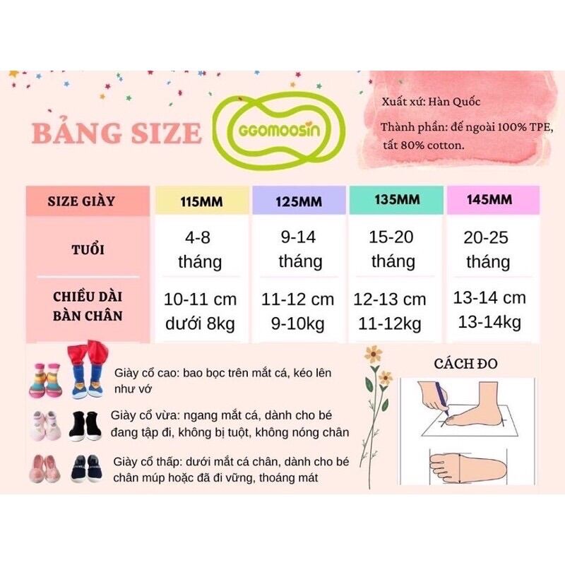 Giày tập đi cho bé Ggomoosin - Icecream