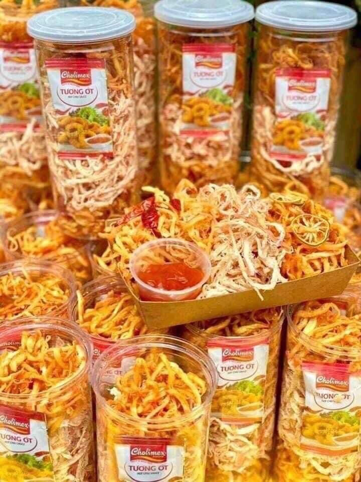 Mực sợi hấp nước dừa 250g
