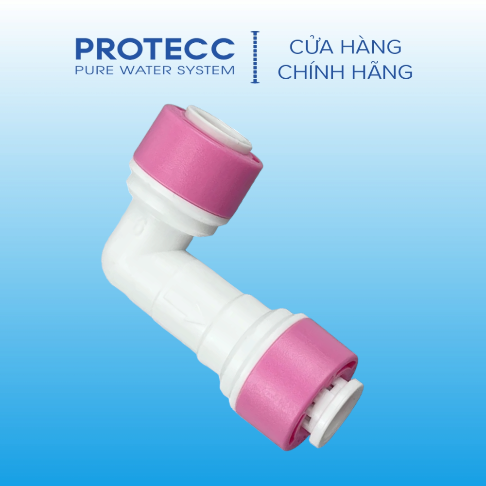 Co vuông 1 chiều nối nhanh ống 6mm dùng cho máy lọc nước ro/nano