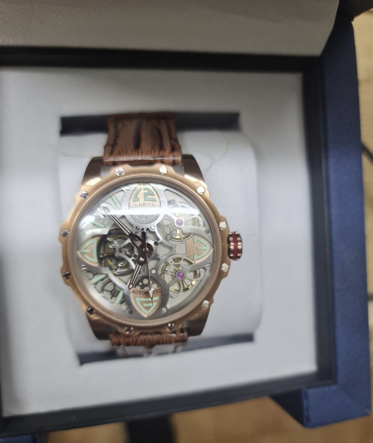 Đồng Hồ Nam Hanboro Auto Size 44
