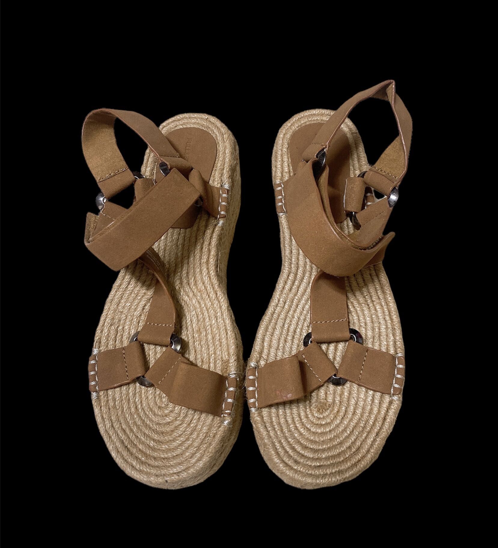 Sandal đế cói Pull&Bear chuẩn xuất.