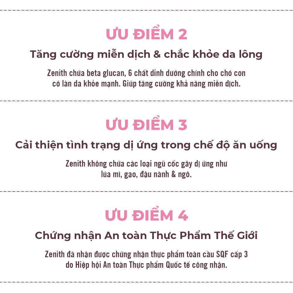 Hạt Mềm Cho Chó Con Zenith Puppy