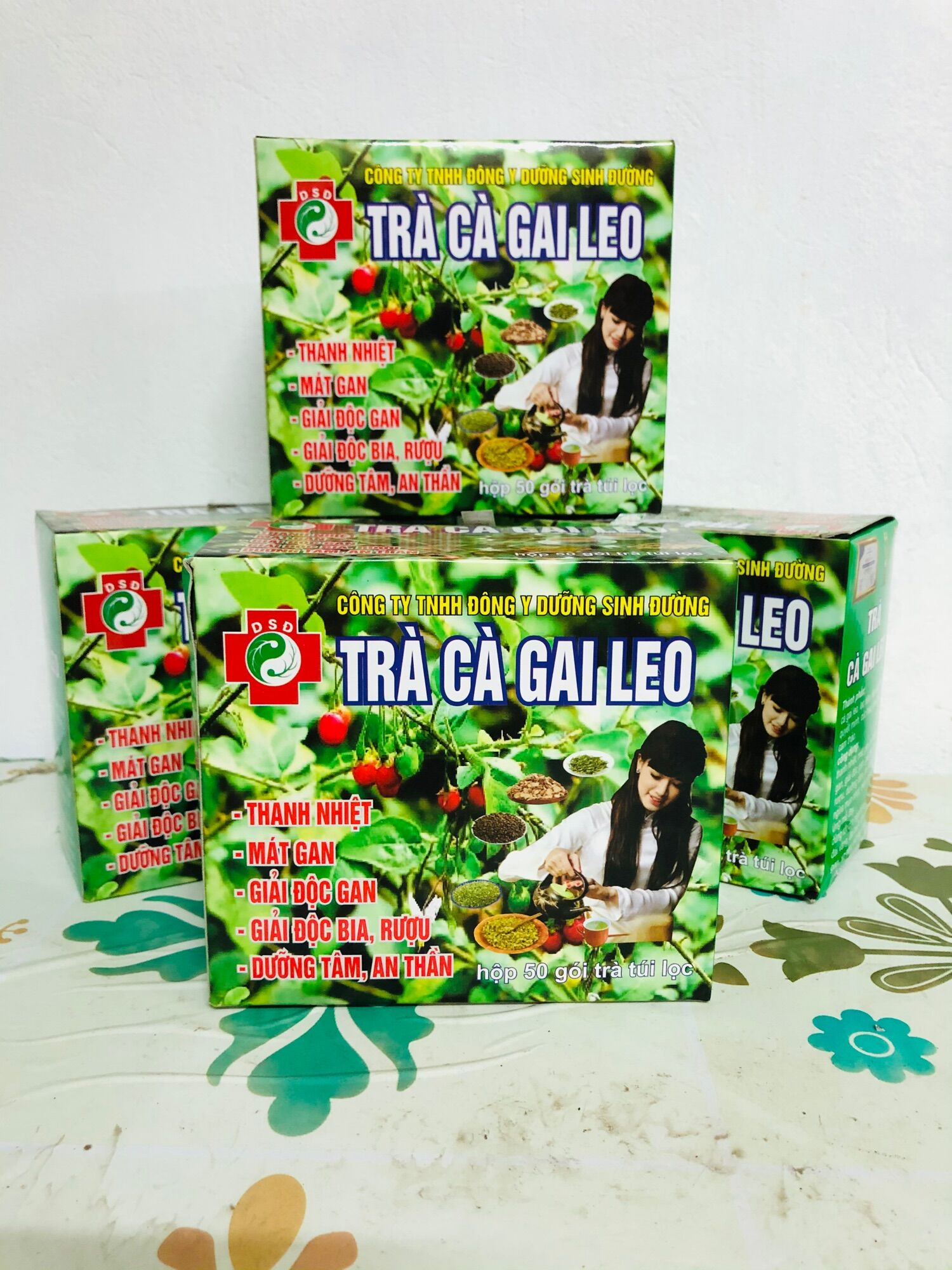 Hộp 50 Gói Trà Cà Gai Leo DSD
