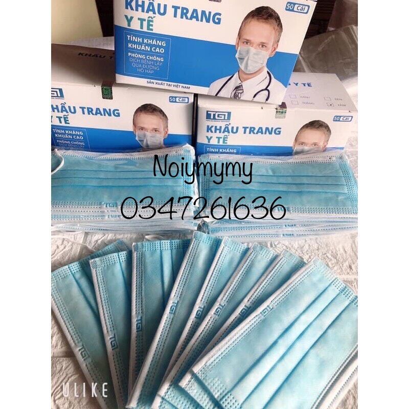 😷 KHẨU TRANG Y TẾ TGI 4 LỚP ( 50 cái / bịch )