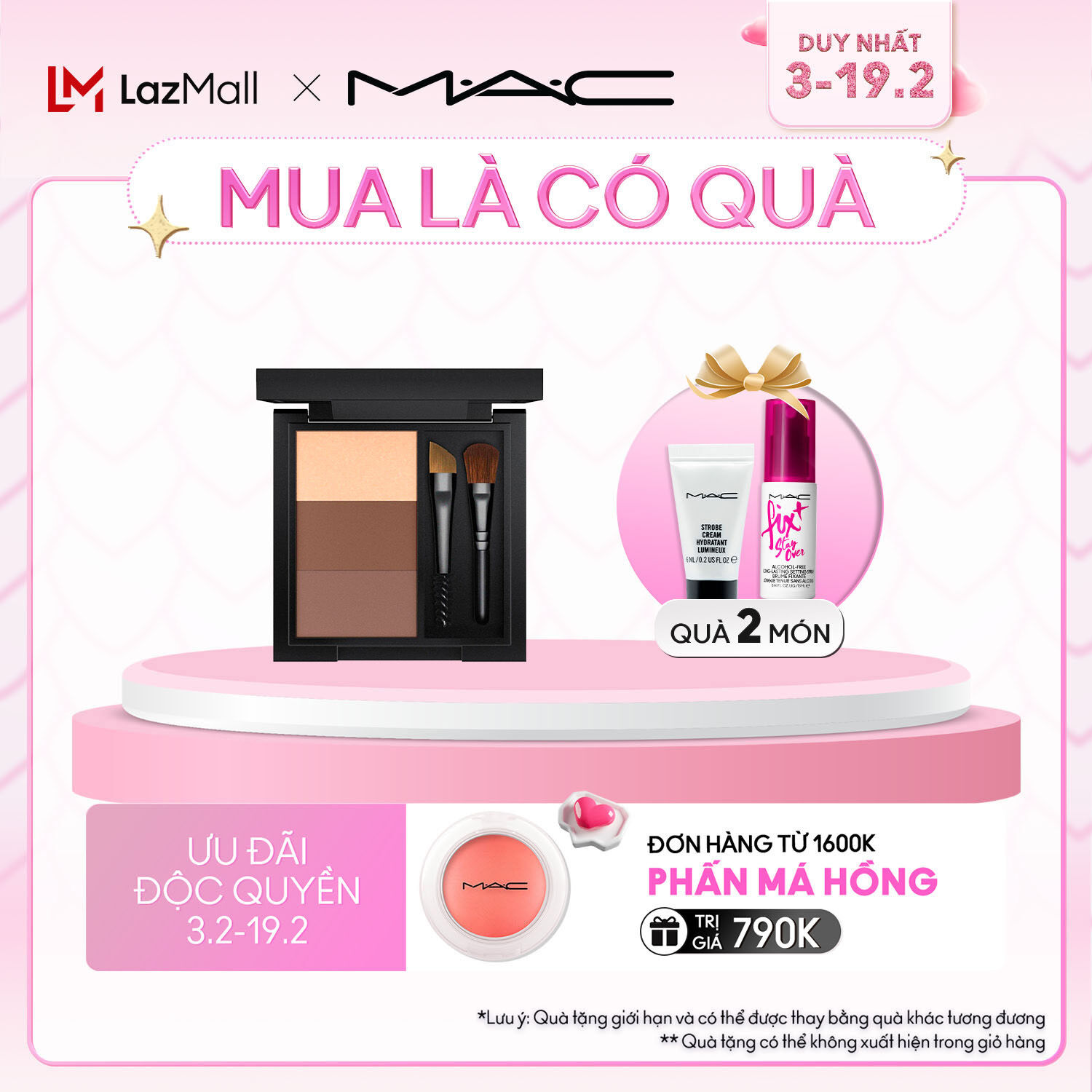 [ĐỘC QUYỀN 3-19.2] Bột kẻ chân mày bền màu lâu trôi và lên màu chuẩn MAC Great Brows 3.5g