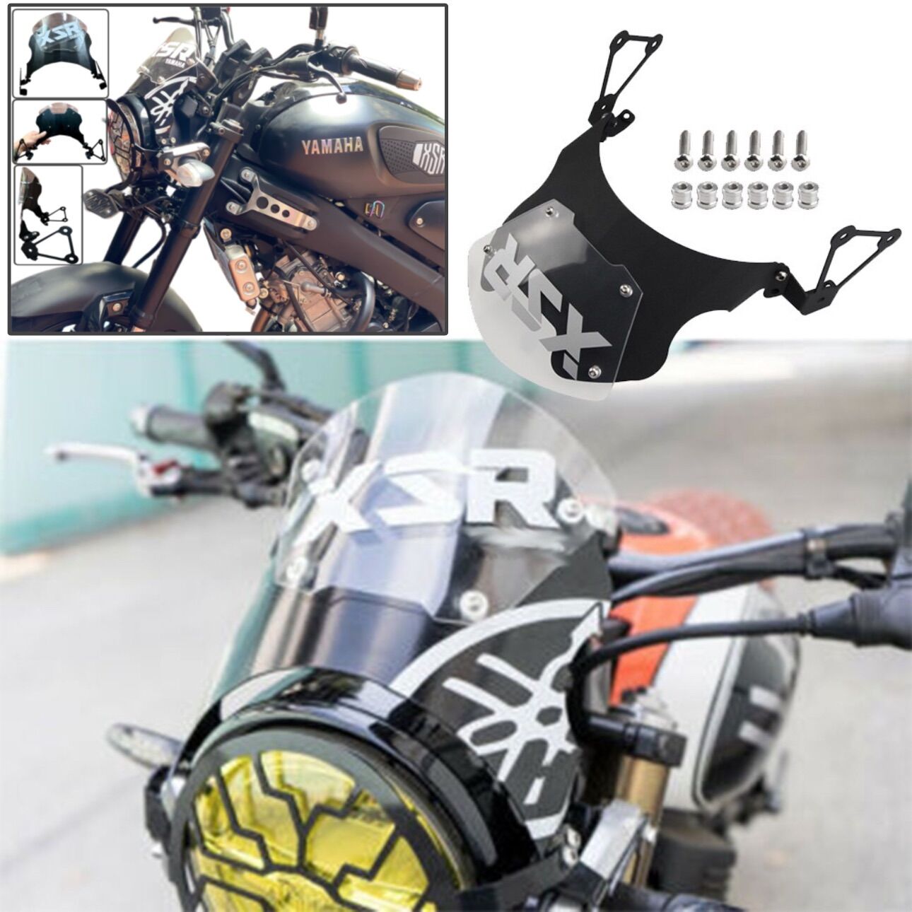 Mão đầu kèm kính chắn gió yamaha xsr155