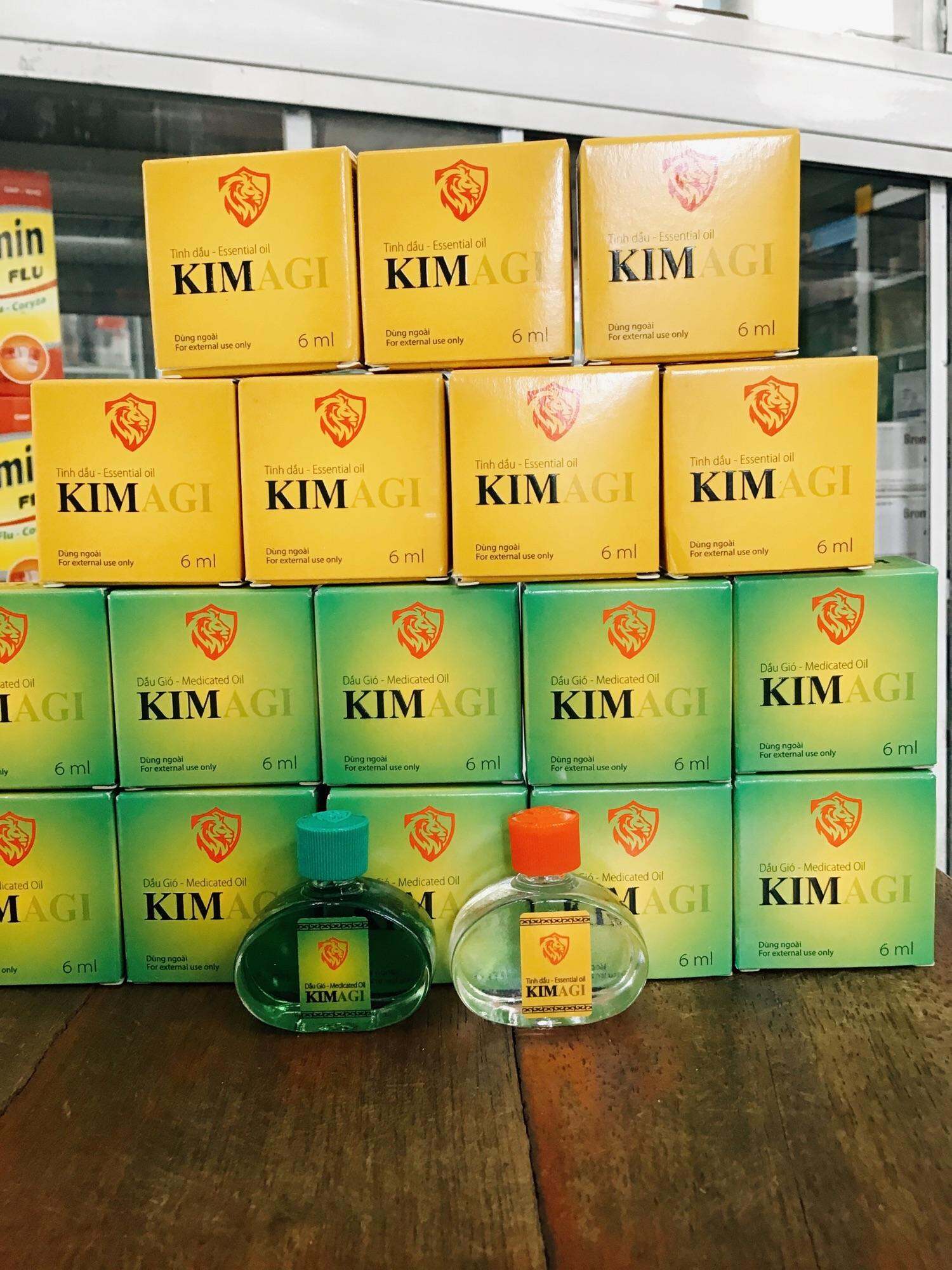 Dầu gió KIM AGI giữ ấm cơ thể, xông giải cảm, hương thư giãn (chai 6ml)