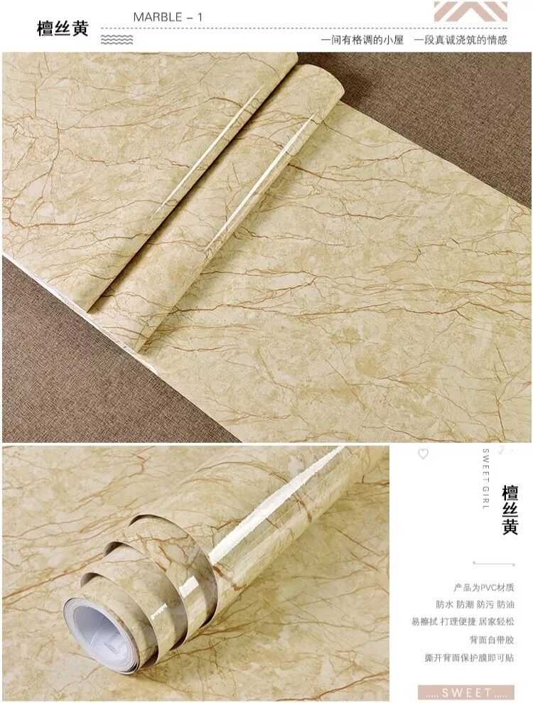Com bo 5 m Giấy dán tường giả đá khổ lớn 60cm ( sẵn keo)