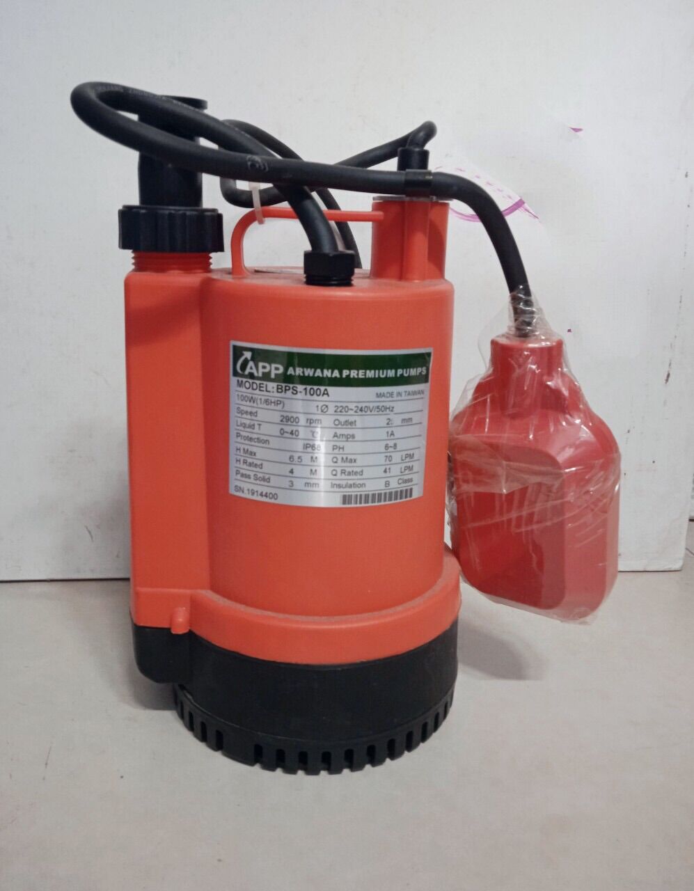 Máy bơm nước thả chìm có phao tự động BPS 100