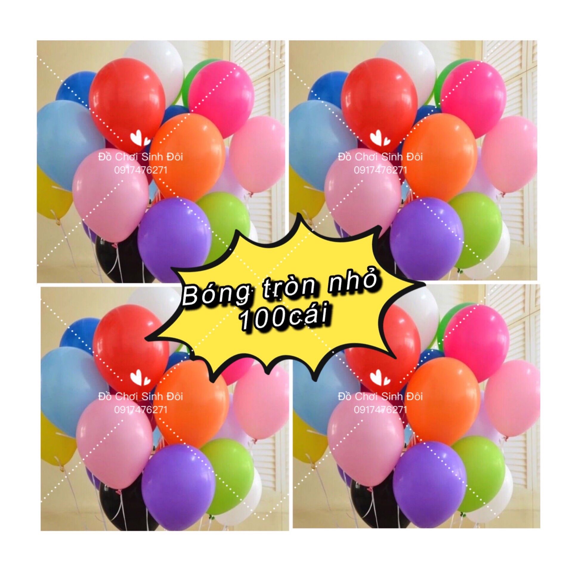Bong bóng thái tròn nhỏ 100 cái