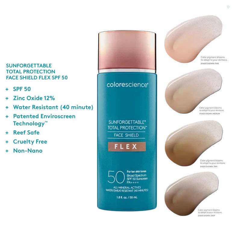 Kem chống nắng Colorescience Flex màu Fair 55ml