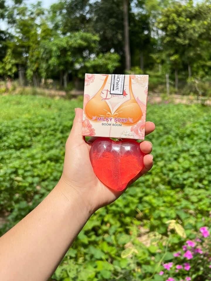 Xà phòng nở ngực milky soap Thái lan