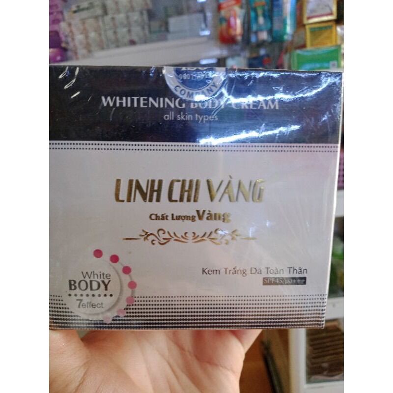 kem dưỡng trắng body vip linh chi vàng