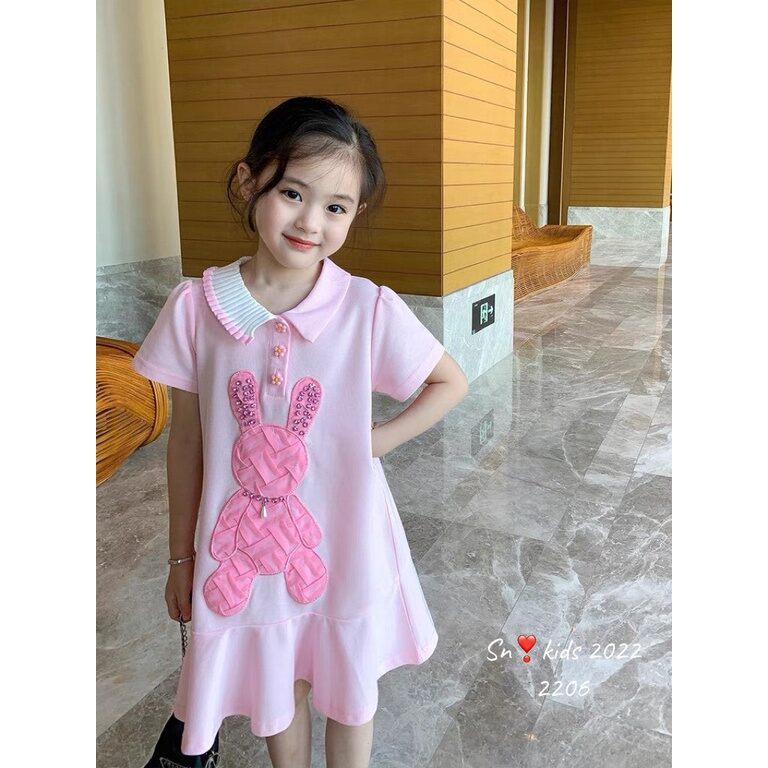 Váy polo thỏ xinh cho bé từ 8 _26kg