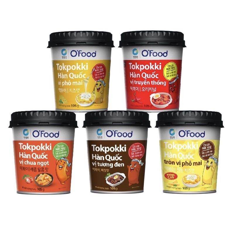 Tokboki hàn quốc o'food 105gr các vị