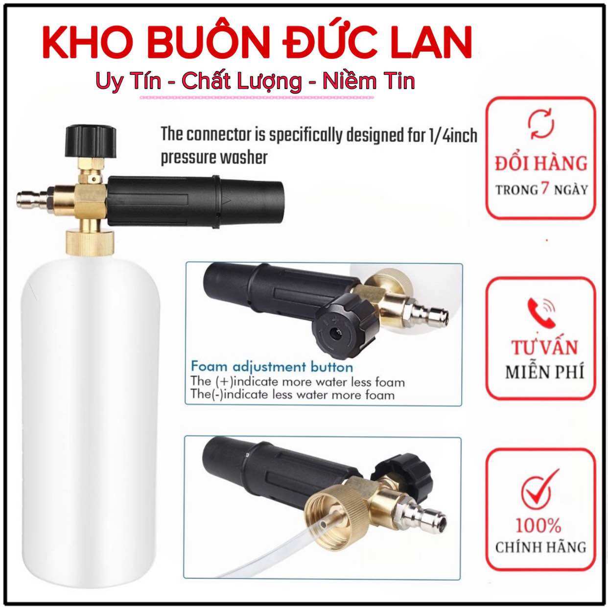 BÌNH PHUN TẠO BỌT TUYẾT ( RỬA XE ) 1 LÍT