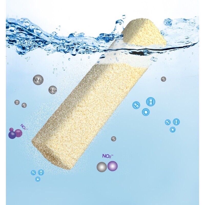 Thanh sứ lọc cây lớn 16x4cm - vật liệu lọc nước hồ cá - bể cá thanh sứ.