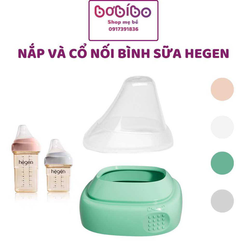 Nắp đậy bình sữa hegen, cổ bình sữa cổ vuông hegen 60/150/240/330ml| phụ kiện thay thế bình sữa hegen