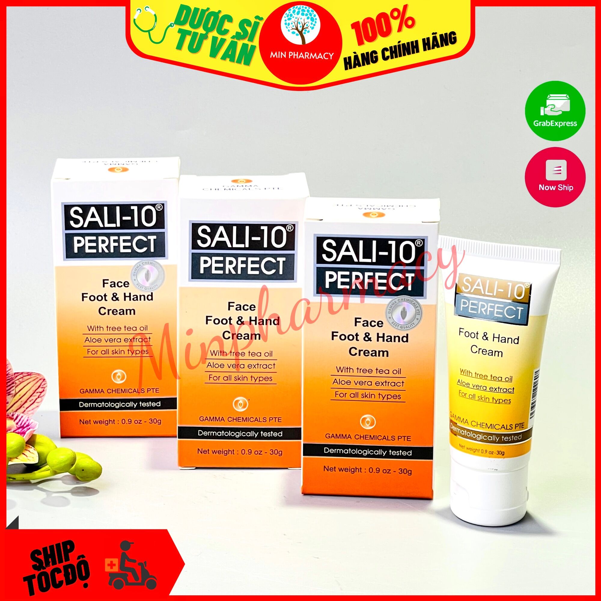 Kem giảm khô da, nứt gót chân làm mềm da chân sali-10 perfect 30g - minpharmacy