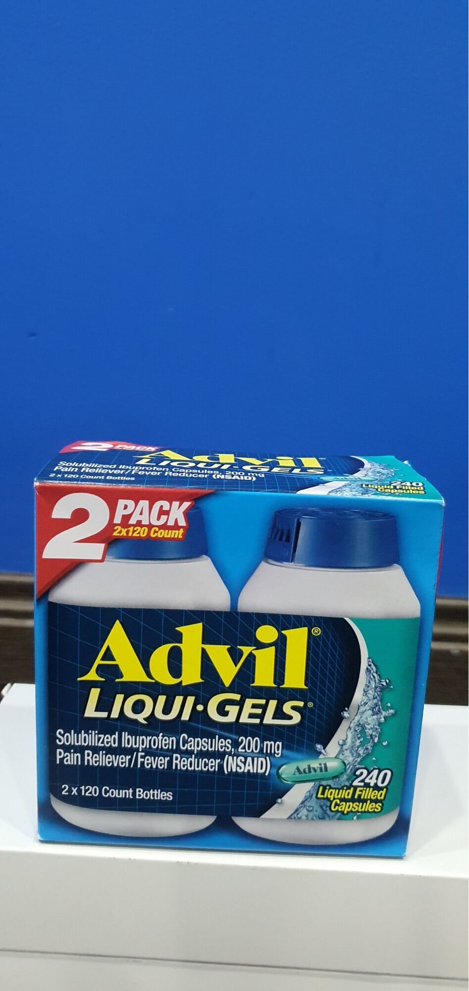 Viên Advil Giảm Đau - Hạ Sốt của Mỹ - 2 hộp 120 viên 1 hộp
