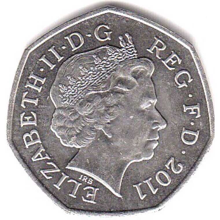 Đồng xu 50 pence của anh 2008 - 2015