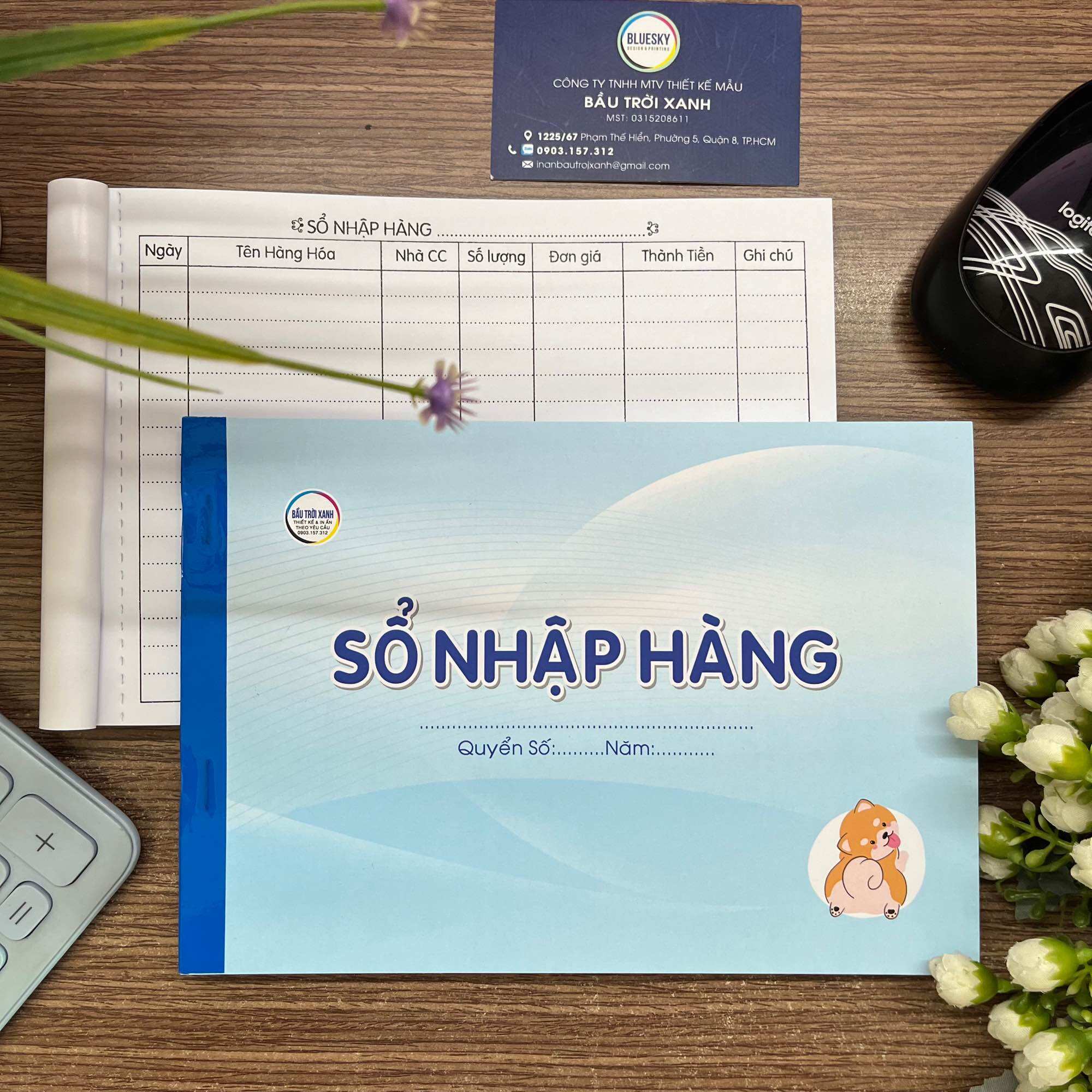 Sổ nhập hàng khổ A5/ 70 tờ giấy dày
