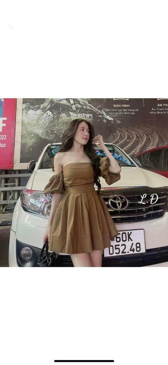 Bigsize - Đầm trễ vai tay phồng 3 màu