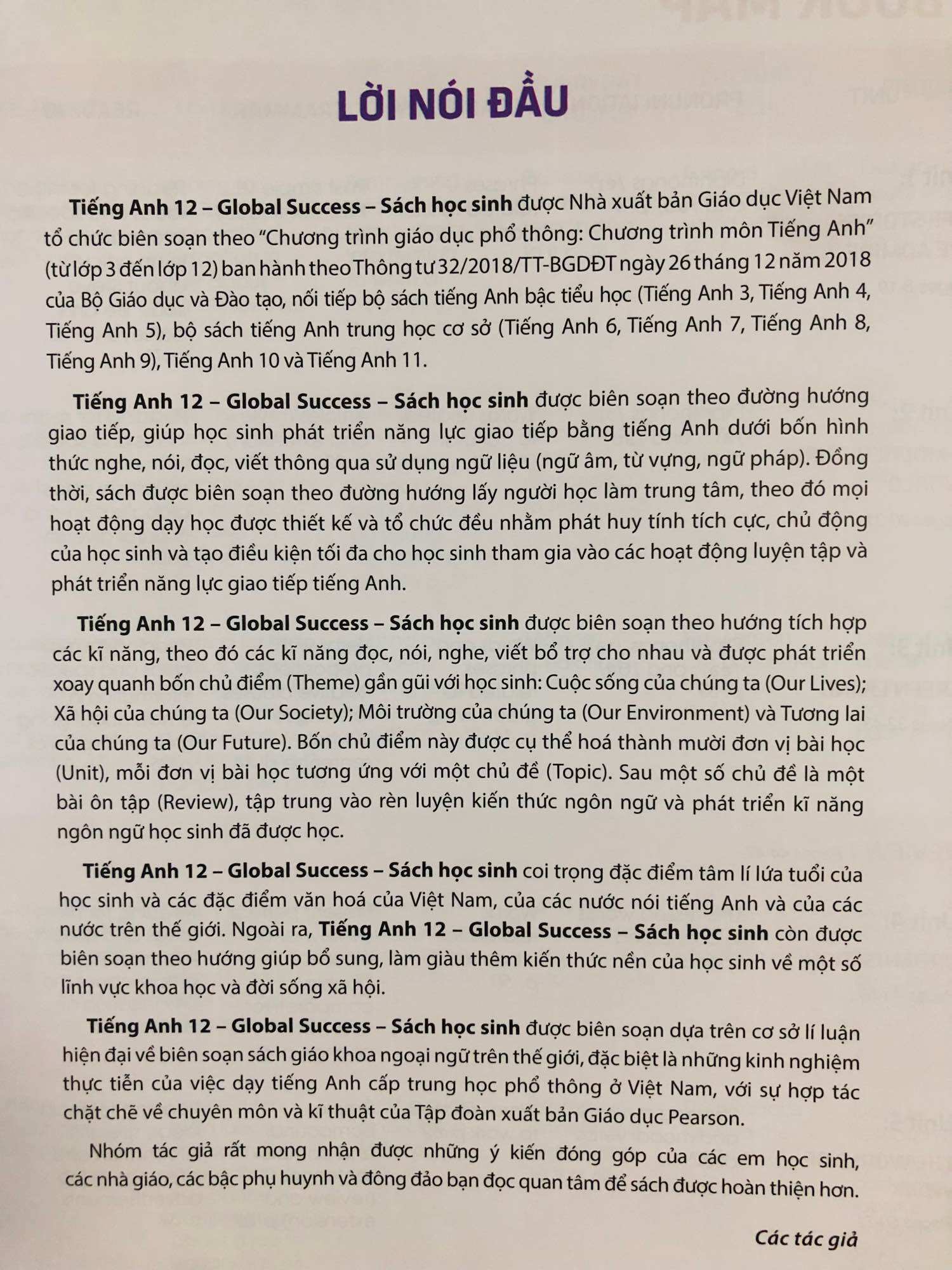 Tiếng Anh 12 (Global Success)