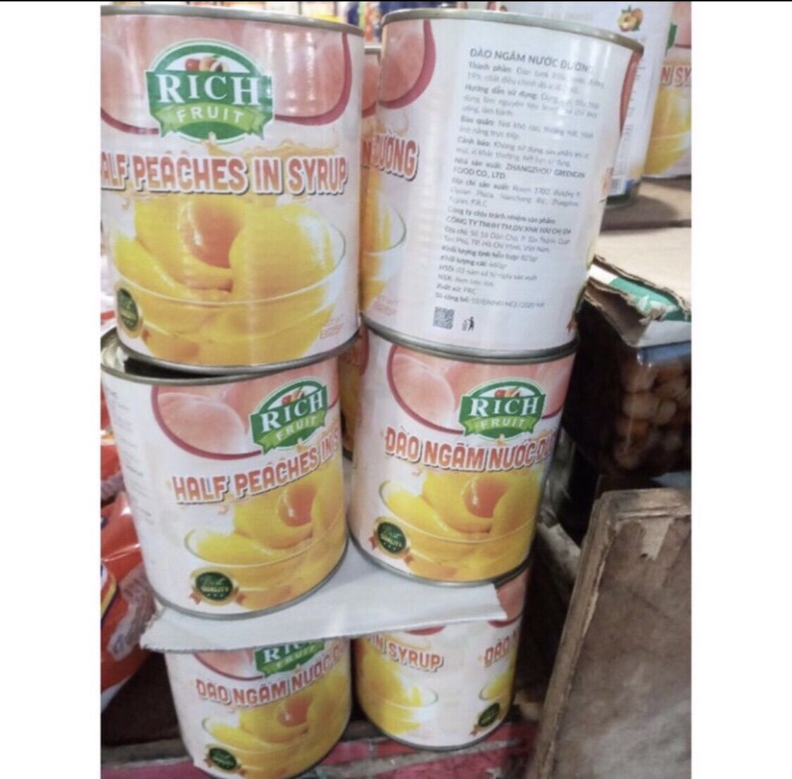 Đào ngâm rích 825gr
