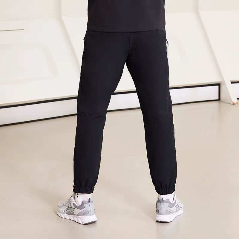 Quần gió lót nỉ nam Lining AYKR531