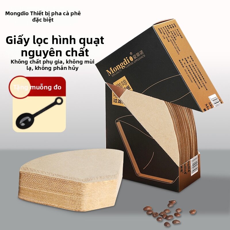 MONGDIO | Giấy Lọc Drip Hình Quạt Treo Cho V60
