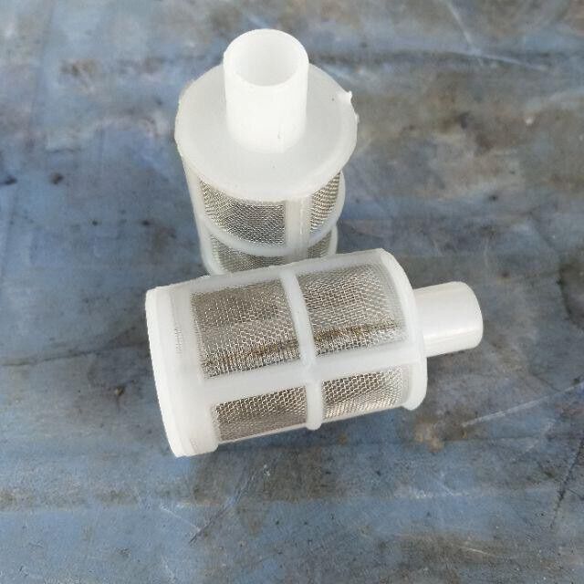 Lọc rác chống tắc cho máy bơm - Chất liệu bộ lọc dùng cho máy bơm nước mini chất liệu nhựa đặc biệt, lưới thép không rỉ.