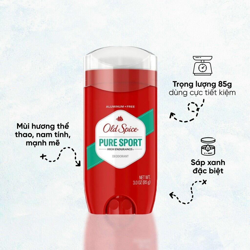 Lăn khử mùi Old Spice Pure Sport 85g Mỹ chính hãng
