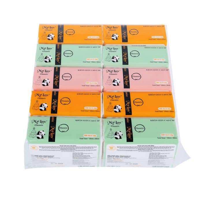 Combo 10 bịch Giấy ăn Gấu Trúc Mylan (hàng Việt Nam)