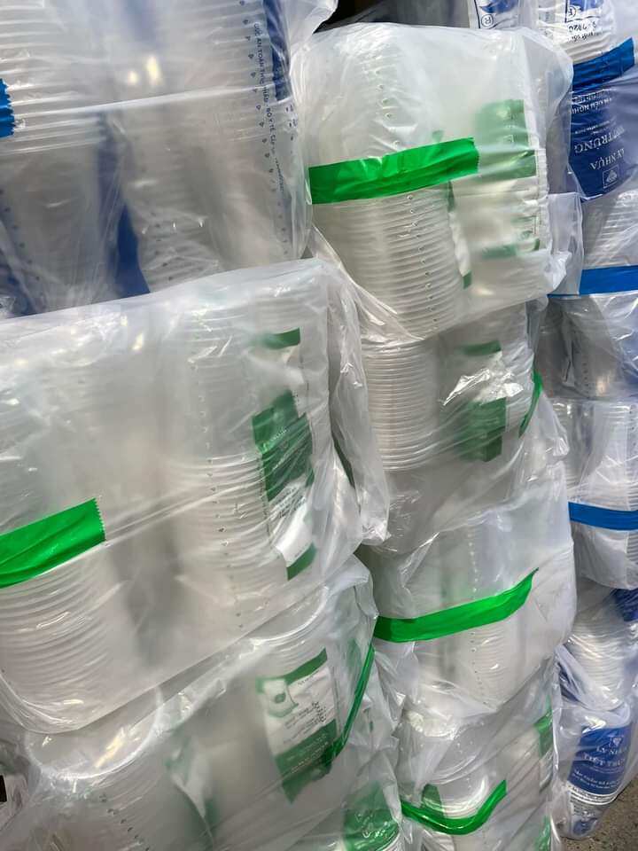 Combo 50 ly nhựa 900ml kèm nắp