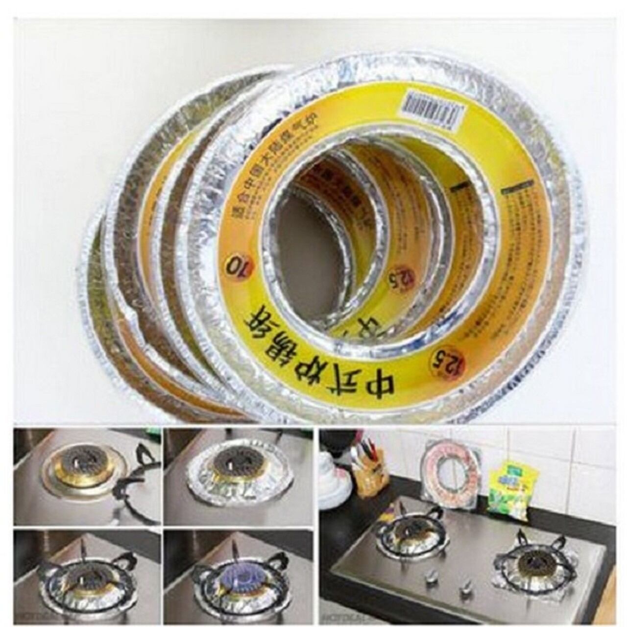 Lót bếp ga . Set 10 lót bếp gas tròn