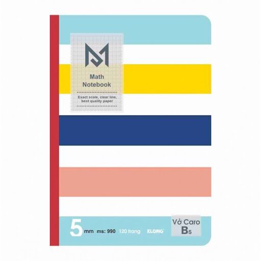 SỔ  may dán gáy Caro B5 - 120 trang MS: 990