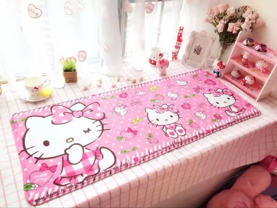 Thảm bông size 45*120cm HELLO KITTY