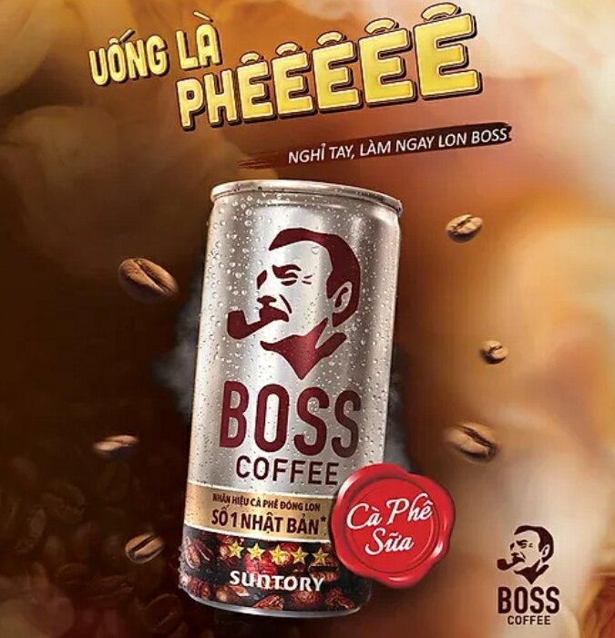 Hàng thanh lý 10 lon Cà phê Boss 180ml