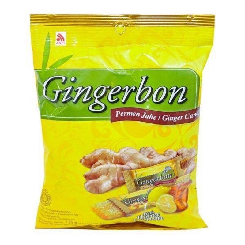 Kẹo Gừng chanh mật ong Gingerbon 125g 31 viên